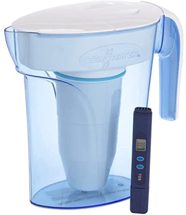 6 Cup Pitcher with Free Water Quality Meter BPA-Free NSF Certified to Reduce Lead and Other Heavy Metals - Image 5