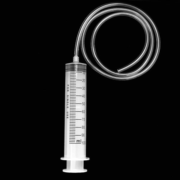 2 Pack 100 ML Syringe for Nutrient Measuring 100cm Tube - Image 5