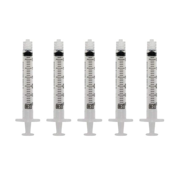 BD? Becton Dickinson Disposable Sterile 3ml 3cc Syringes with Luer-Lok? Tips | 5 packs | With Clear Barrel, No Needle, FDA Approved, Without Needle, Individually Blister Packed | Medicine Administration for Adults, Infants, Toddlers and Small Pets | Package of 5 Syringes 3cc. (5) - Image 7