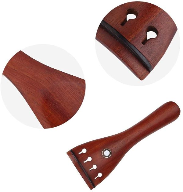 with Endpin with Tuning Pegs with Tail Gut Rosewood 4/4 Violin Fittings, 4/4 Violin Accessories, with Chin rest for professional enthusiasts - Image 6