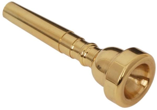 TraderPlus Replacement Gold Plated Trumpet Mouthpiece for Yamaha Bach (3C, Golden) - Image 2