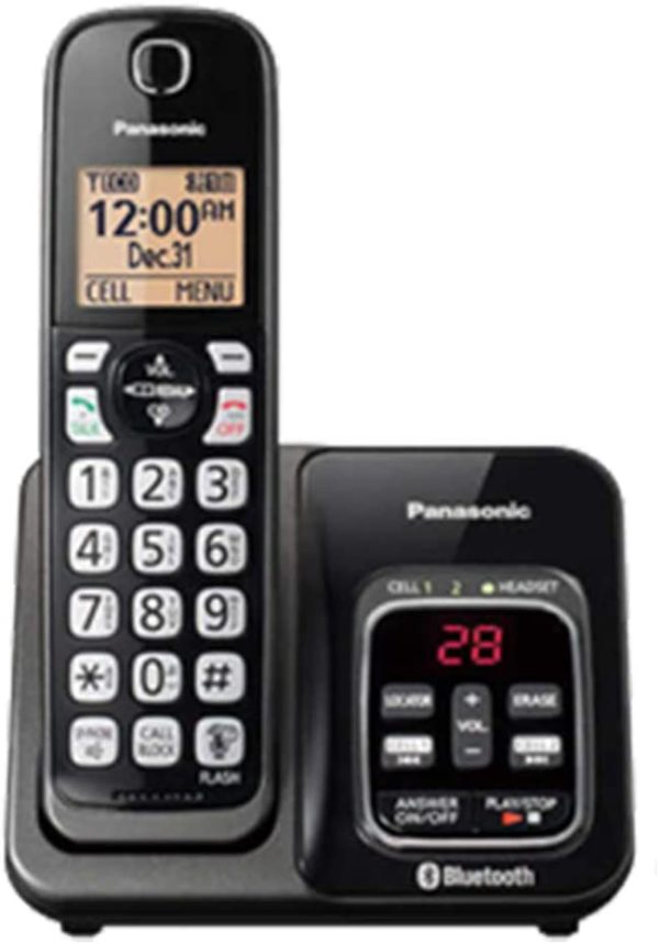 3 Hand Set DECT 6.0 Digital Phone System with Link2Cell - Bluetooth - Remote Voice Assist to Siri, Google Now - Image 2