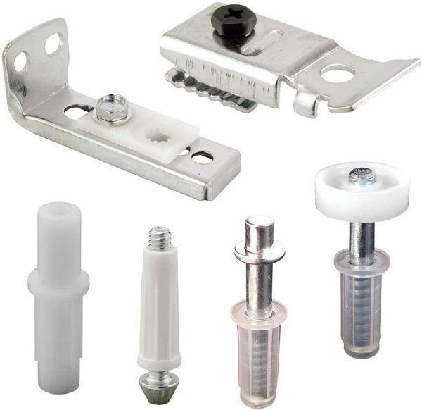 Prime-LINE N 7534 Bi-Fold Door Hardware Repair Kit ?C Includes Top and Bottom Brackets, Top and Bottom Pivots and Guide Wheel ?C Door Repair Kit for 1?? to 1-3/8?? Thick Doors Up to 50 Lbs. - Image 2