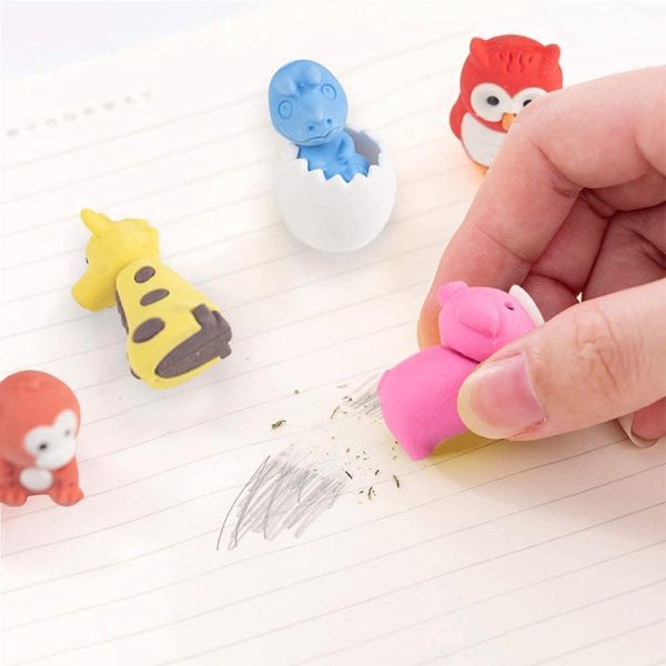 UBANTE Japanese Animal Erasers Bulk Kids Pencil Erasers Puzzle Erasers Mini Novelty Erasers for Classroom Rewards, Party Favors, Games Prizes, Carnivals Gift and School Supplies -  Pack