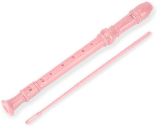 8 Holes Plastic Recorder, Soprano Recorder for Kids Beginners Christmas Gift(Pink) - Image 3