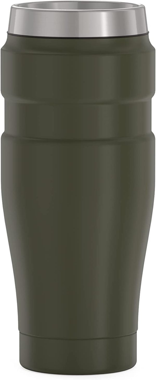 Staineless Steel King 16 Ounce Travel Tumbler, Army Green - Image 4