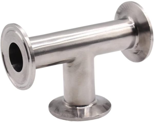 Clamp Tee 3 Way Stainless Steel 304 Sanitary Fitting Fits 1.5" Tri-clamp, 25mm Pipe OD - Image 2