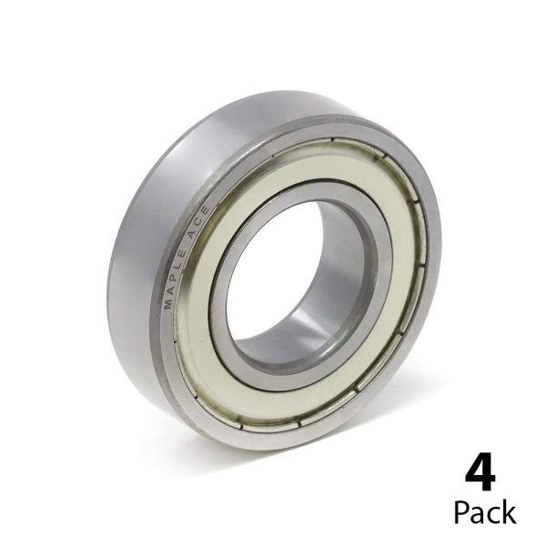 MAPLE ACE 6200 ZZ Ball Bearing Premium Metal Shielded 10x30x9 mm, 6200 ZZ (Qty 4)