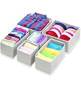 SimpleHouseware Foldable Cloth Storage Box Closet Dresser Drawer Divider Organizer Basket Bins fo...