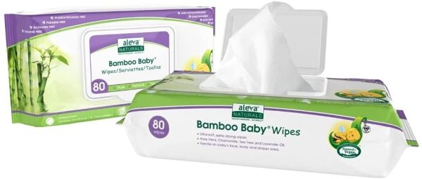 Aleva Naturals Bamboo Baby Wipes 80-Count - Image 7