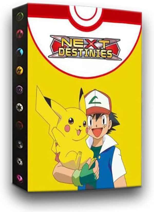 Card Holder Compatible with Trading Cards, Card Album 4 Pocket, Binder Cards Album Book Best Protection Collection Cards Put Up to 240 Cards, Ash & Pikachu - Image 5