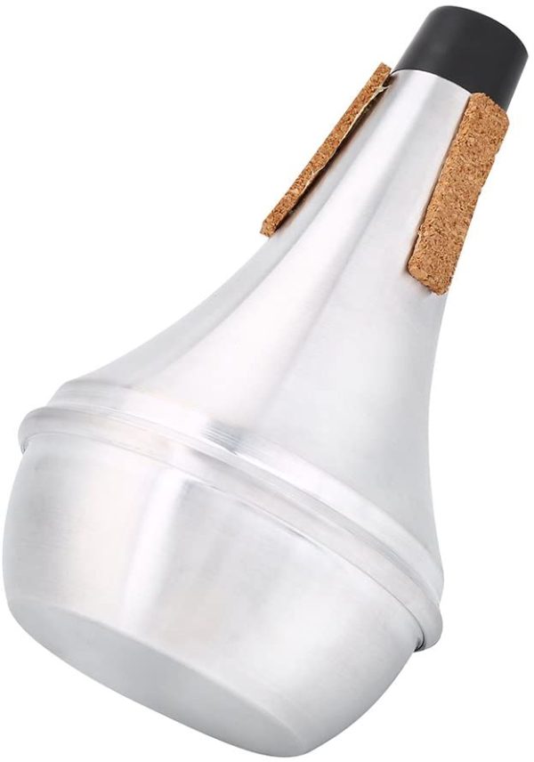 Trumpet Mute, Cork Strips Aluminum Alloy Practice Trumpet Cornet Mute Silencer - Image 8