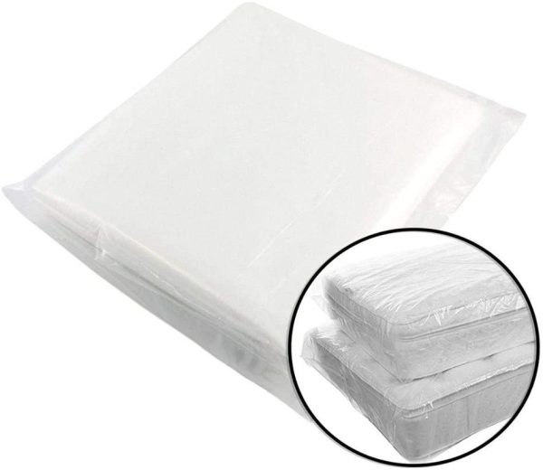 K KINGPLAST King/Queen Mattress Bag for Moving, 1.5Mil 78" x 96" Clear Plastic Disposal Mattress Storage Bag Cover for Waterproof, Dirt - Image 7