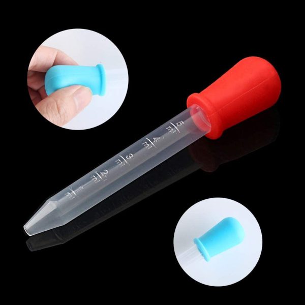 10 Pieces Liquid Droppers, 5ML Silicone and Plastic Dropper Pipettes for Kids Eyedropper with Bulb Tip for Candy Oil Kitchen Kids Gummy Making - Image 5