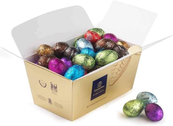 | Ballotin Box Easter Collection | 500g Assorted Delicious Mini Easter Eggs 50 in Total in 20 different Flavours | Imported fine Chocolate from Belgium