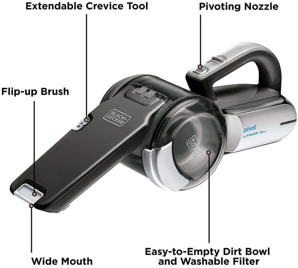 BLACK+DECKER BDH2000PL MAX Lithium Pivot Vacuum, 20-volt - Image 5