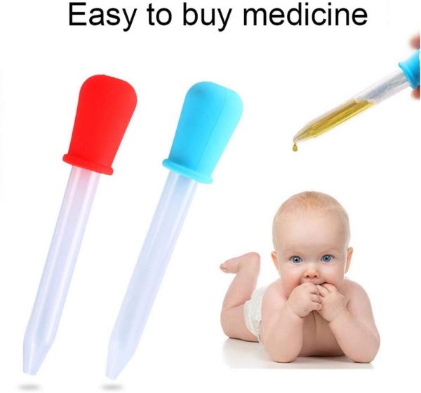 10 Pieces Liquid Droppers, 5ML Silicone and Plastic Dropper Pipettes for Kids Eyedropper with Bulb Tip for Candy Oil Kitchen Kids Gummy Making - Image 3