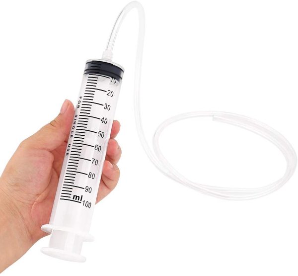 2 Pack 100 ML Syringe for Nutrient Measuring 100cm Tube - Image 7