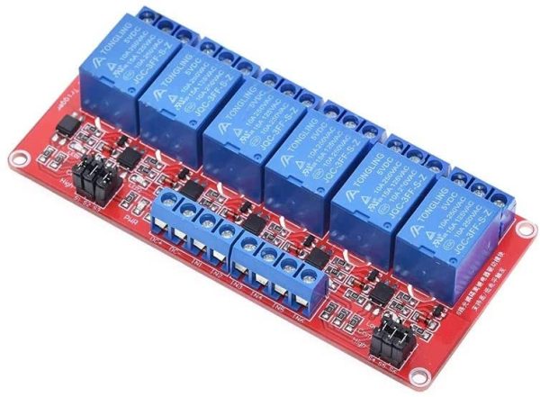 6 Channel 5V Relay Module Board Shield with Optocoupler Support High and Low Level Trigger for Arduino - Image 2