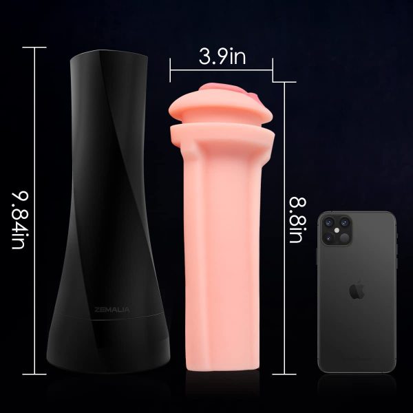 Male Masturbator with Lube, ZEMALIA Pocket Pussy Tight Realistic Texuture Vagina for Penis Stimulation Adult Masturbation Sex Toy Sleeve for Men Stoker Big Dick