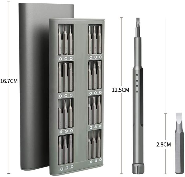 Mini Precision Screwdriver Set, with Premium Quality Aluminum Case, 48 in 1 Small Magnetic Screwdriver Bit Repair Tool Kit for iPhone, Smartphone, iPad, PC, Cameras, Electronic Toys, Laptop, Eyeglasses, Watches and Other Appliances ?? - Image 5