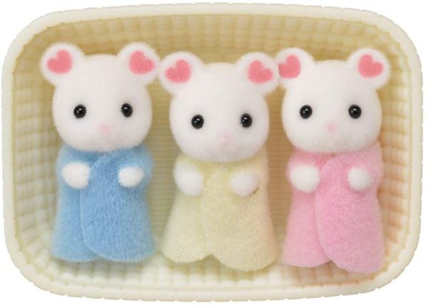 Calico Critters Marshmallow Mouse Triplets