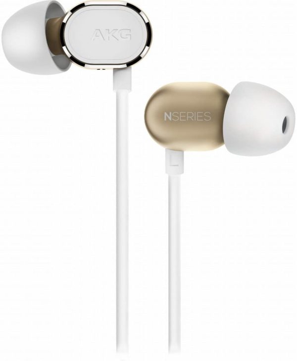 AKG N20 Premium Reference Class in-Ear Aluminum Enclosure Earbud Headphones, Includes Flight Adaptor, Cleaning Tool and Semi-Hard Case, Gold - Image 4