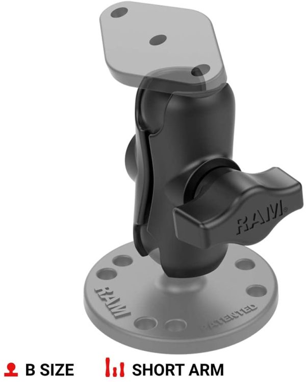 Composite Short Double Socket Arm for 1-Inch Ball Bases