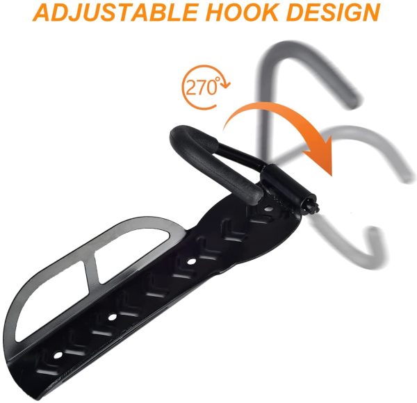 Bike Storage Rack Wall Mount Hanger Hook for Garage Indoor Bike Storage (2pcs) - Image 7