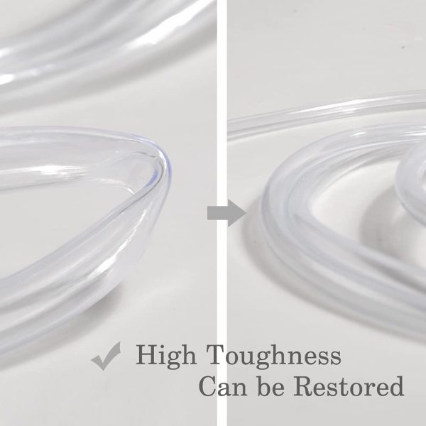 Lightweight Grade PVC Vinyl Tubing, 1" ID x 1-1/16" OD Plastic Flexible Hybrid Clear PVC Tubing Hose BPA Free Line, 3.3FT - Image 2