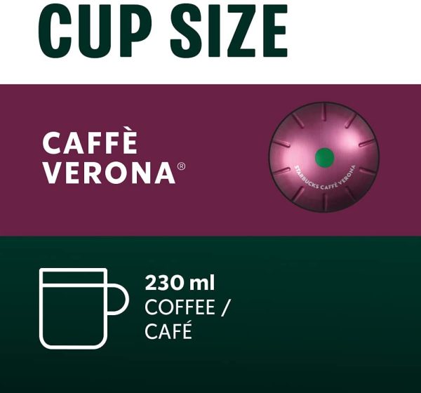 by Nespresso Caffè Verona Coffee Pods, Dark Roast, Nespresso Vertuo Line Compatible Capsules, 4 X 8 Coffee Pods, 32 Count - Image 2