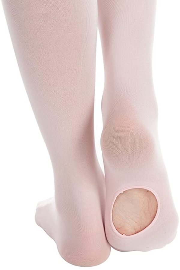 MANZI 1-3 Pairs Girls' Pro Ballet Tights Ultra Soft Transition Convertible Dance Tights - Image 4