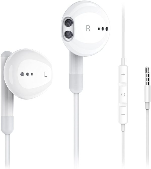 Wired Earbuds with Microphone,  in-Ear Earphones Headphones HiFi Stereo, Powerful Bass and Crystal Clear Audio, 3.5mm Headphone Plug for iPhone, iPad, Android Phones, MP3 4, Laptop, Computer - Image 6