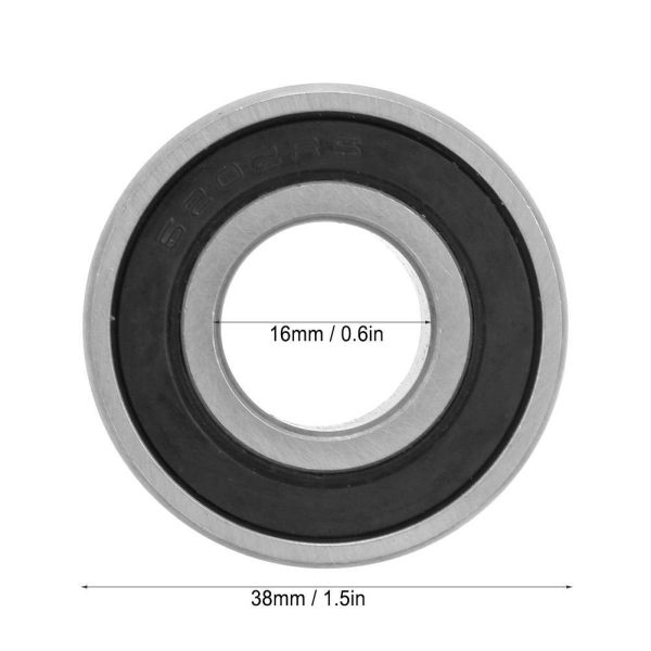 10Pcs 15mm Deep Groove Ball Bearing, 6202-RS Black Bearing Steel Ball Bearing for Gearboxes - Image 8