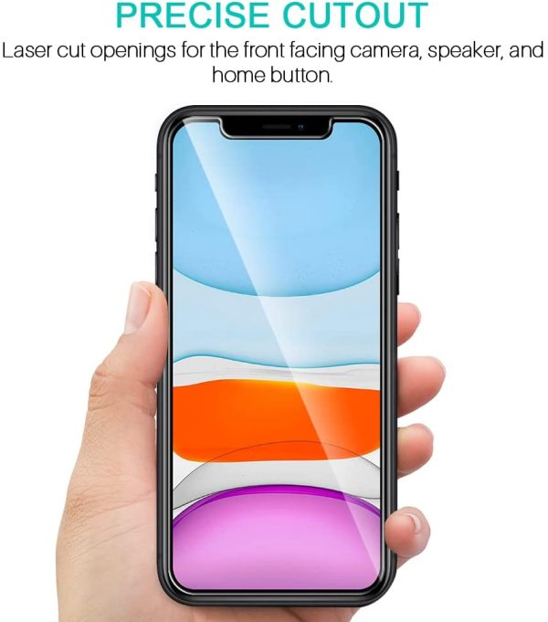 LK 3 Pack Screen Protector Compatible for iPhone 11 and iPhone XR 6.1-Inch Tempered Glass - Image 4