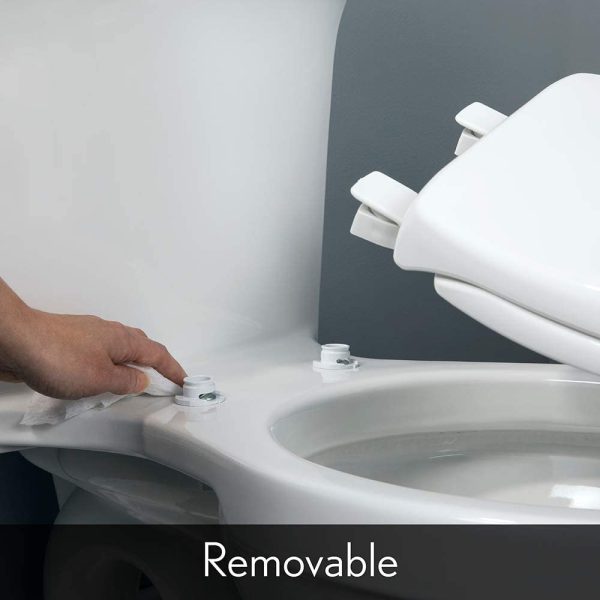 BEMIS 730SLEC 000 Toilet Seat Will Slow Close and Removes Easy for Cleaning, Round, Plastic, White - Image 2