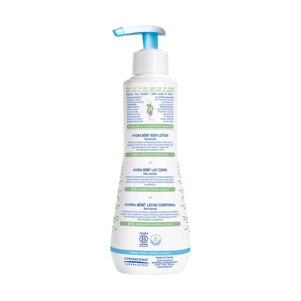 Mustela Hydra Bebe Body Lotion - Daily Moisturizing Baby Lotion with Natural Avocado, Jojoba & Sunflower Oil - Image 4