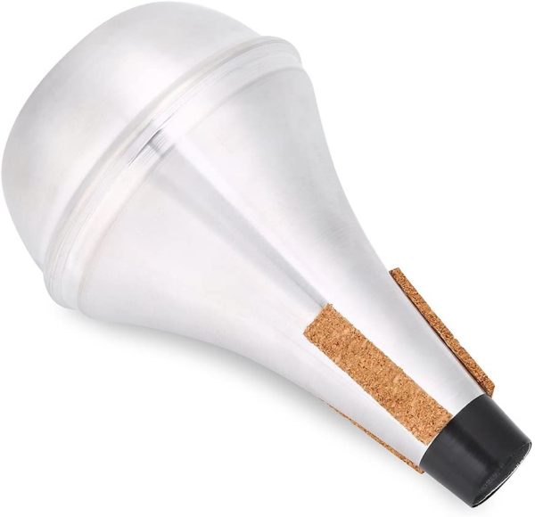 Trumpet Mute, Cork Strips Aluminum Alloy Practice Trumpet Cornet Mute Silencer - Image 6