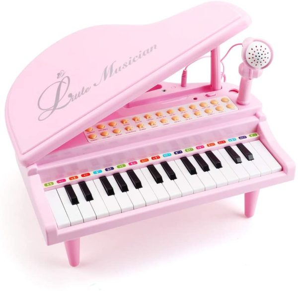 Amy & Benton Toddler Piano Toy for Baby Girls Pink 31 Keys Multifunctional Music & Sound Birthday Gift Toys for 3 4 Year Old - Image 5