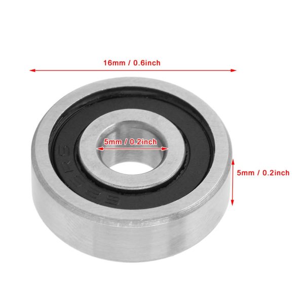 20Pcs Deep-Groove Bearing High Speed Ball Bearings 16 ?? 5 ?? 5mm 625RS Bearings Replacement for Skateboard Wheels and Inline Wheels - Image 3