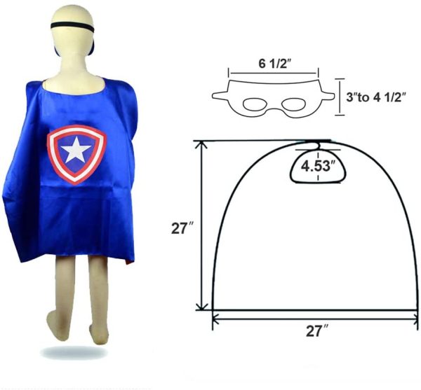 Kids Costumes 5PCS Superhero Capes Set for Boys, Girls Dress Up Party Favors Birthday - Image 7