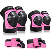 Ledivo Gear Set Adult/Youth/Child Knee Pads Elbow Pads Wrist Guards for Multi Sports Skateboardin...