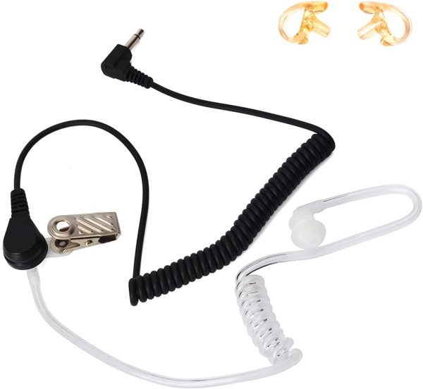 3.5mm 1 Pin Earpiece Covert Acoustic Tube Earpiece Listen/Receiver Only Headset for Motorola/Speaker Mic - Image 4