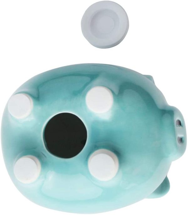 Ceramic Blue Piggy Bank Makes a Perfect Unique GIF,t Nursery D??cor, Keepsake, or Savings Piggy Bank for Kids - Image 4