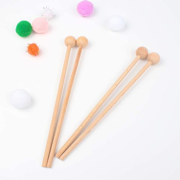 6 PCS Wood Mallets Percussion Sticks Percussion Mallets for Glockenspiel,Xylophone,Energy Chime,Woodblock,Bells,Percussion Instrument - Image 7