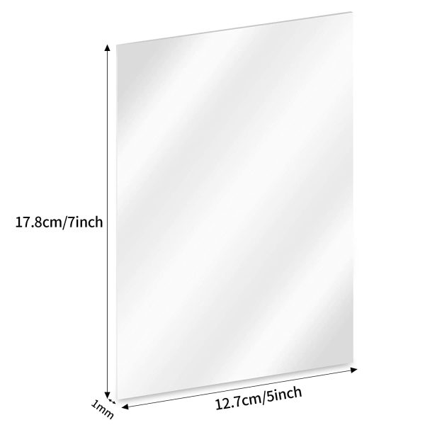 Mlife Clear Plexiglass Sheet 5" X 7" X 0.04" (1mm) 10 Pack, Transparent PETG Plexi Glass Board Perspex with Protective Film Ideal for DIY Display Projects, Craft, Easy to Cut - Image 6