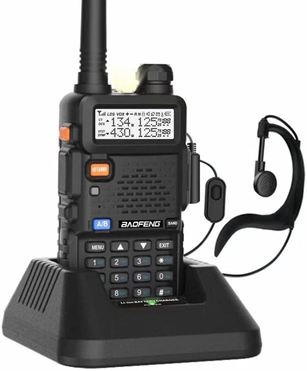 UV-5R 5W Long Range Handheld Ham Radio with Earpiece - Image 3