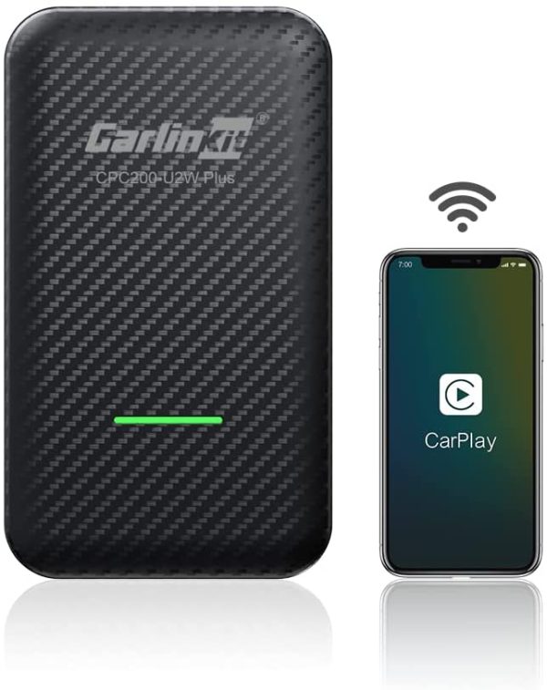 CarlinKit 3.0 Wireless CarPlay Adapter, Wi-Fi 5G, Suitable for Factory Wired CarPlay Cars, Compatible with More Than 600 Models Such as Audi/Porsche/Volvo/Mercedes/Volkswagen/Kia/Hyundai, etc.