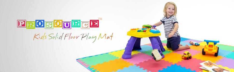 The ProSource Kids Solid Puzzle Play Mat, floor porotection, hardwood floor, carpet, kids play area,