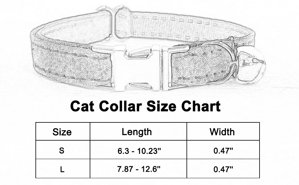 cat collar size chart